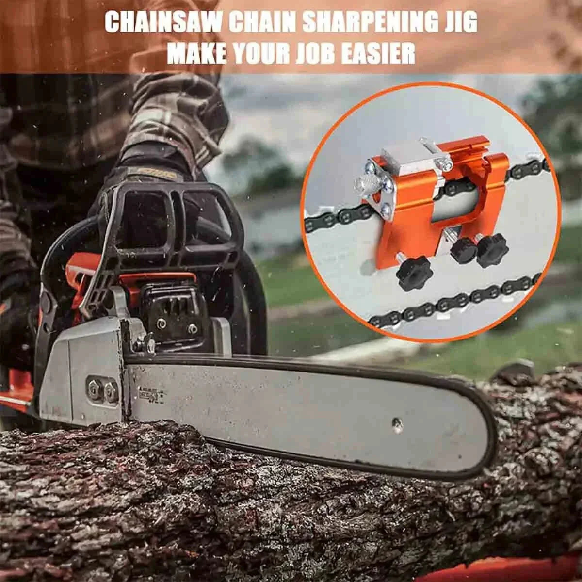 Chainsaw Sharpener for Portable Use – No Power Needed