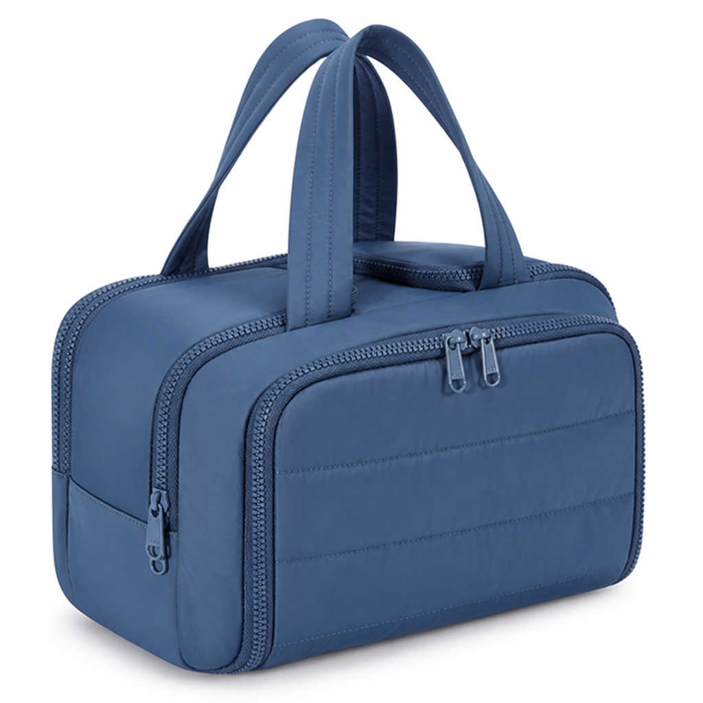 Waterproof-Lined Full-Open Toiletry Organizer
