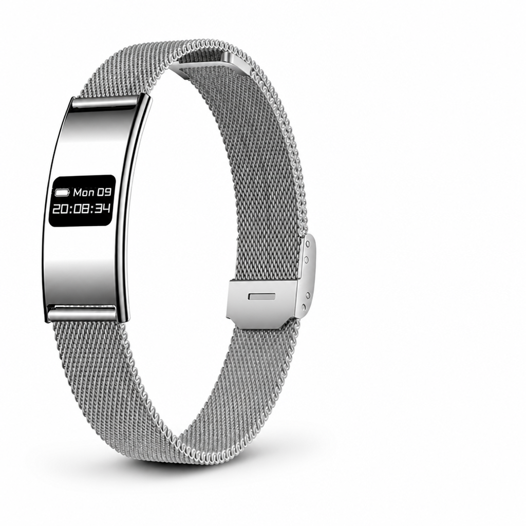 Zinc Alloy IPX8 Waterproof Fitness Bracelet