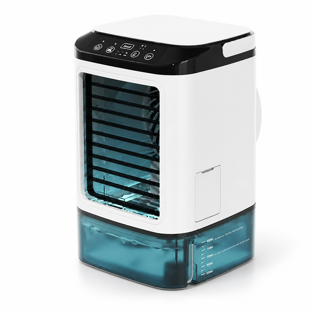 Ultrasonic Humidifying Quiet & Portable Personal Air Cooler (900ml Tank)