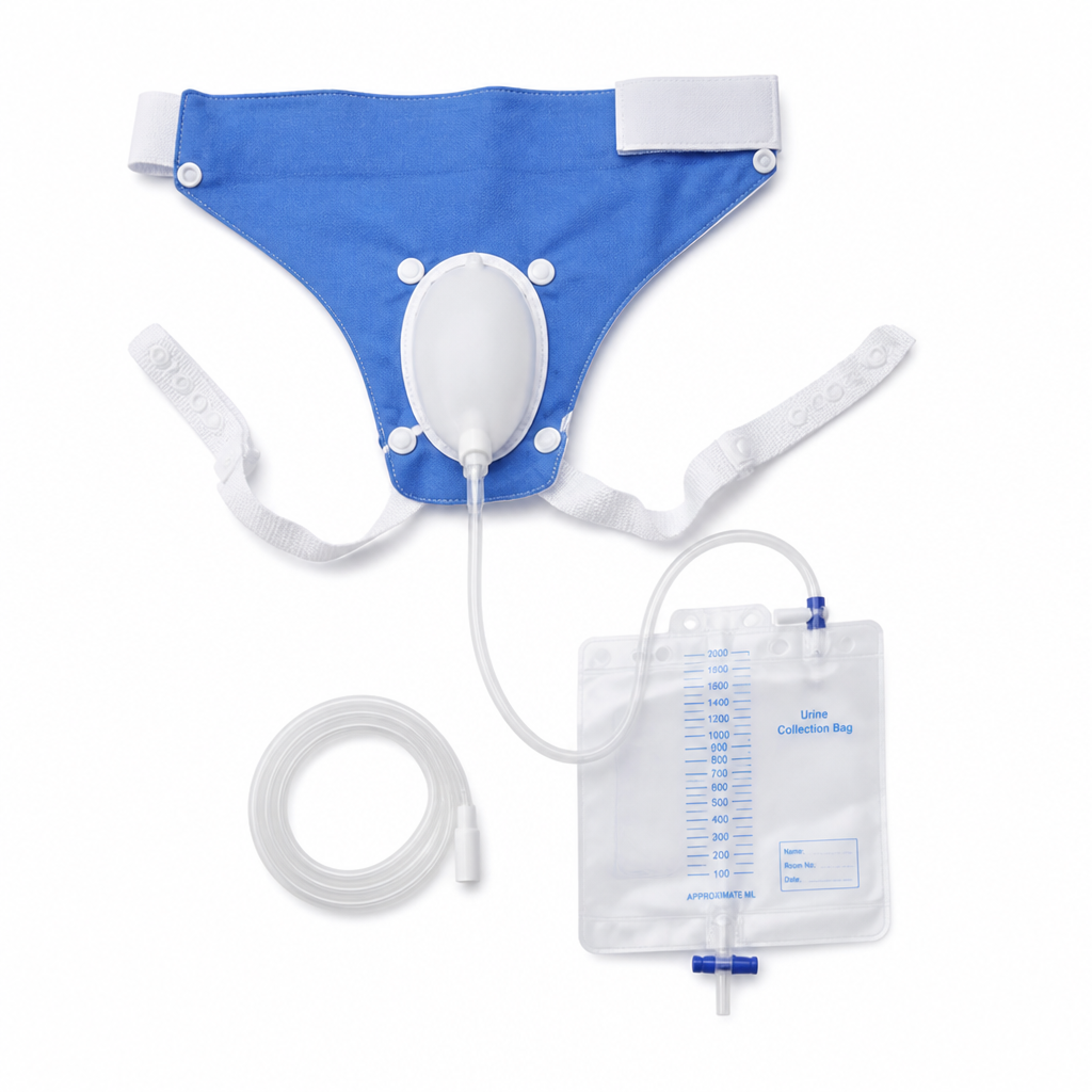Silicone Wearable Urine Collection Kit (39-Inch Tube)