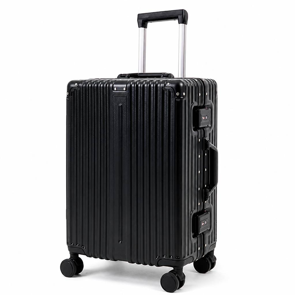 Aircraft-Grade Aluminium & Silent Spinner Carry-On Luggage (TSA-Approved Lock)