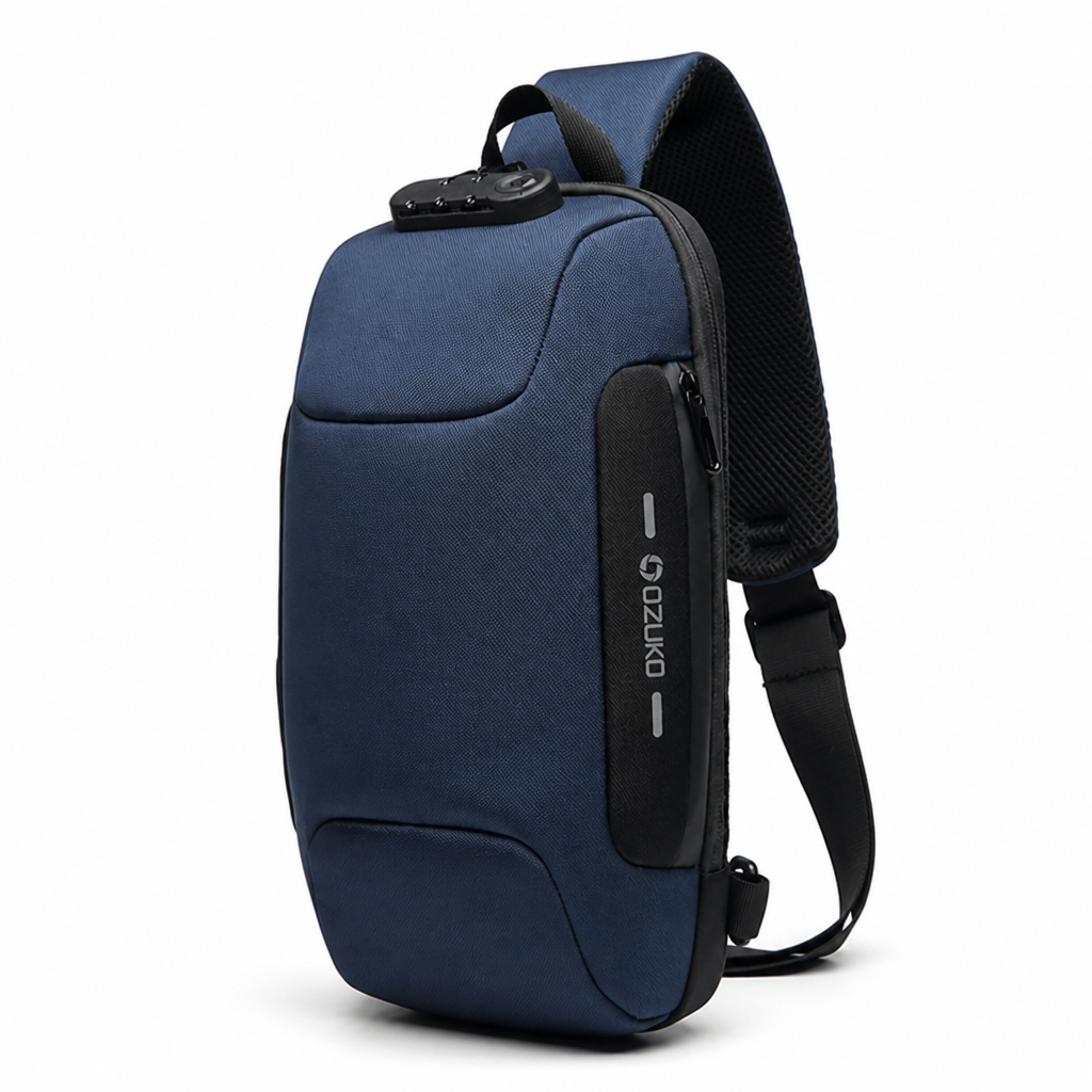 Cut-Resistant Anti-Theft USB Sling Bag