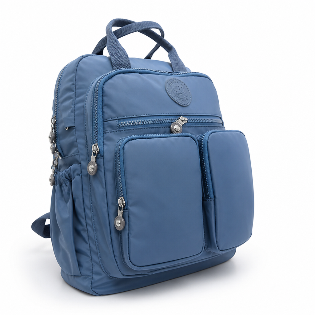 Water-Repellent Multi-Compartment Backpack (Padded Straps)
