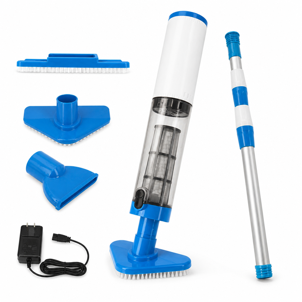 Cordless Rechargeable Handheld Pool Vacuum (Interchangeable Heads)