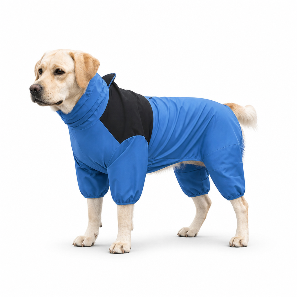 Waterproof Full-Coverage Four-Legged Dog Raincoat (Adjustable Straps)