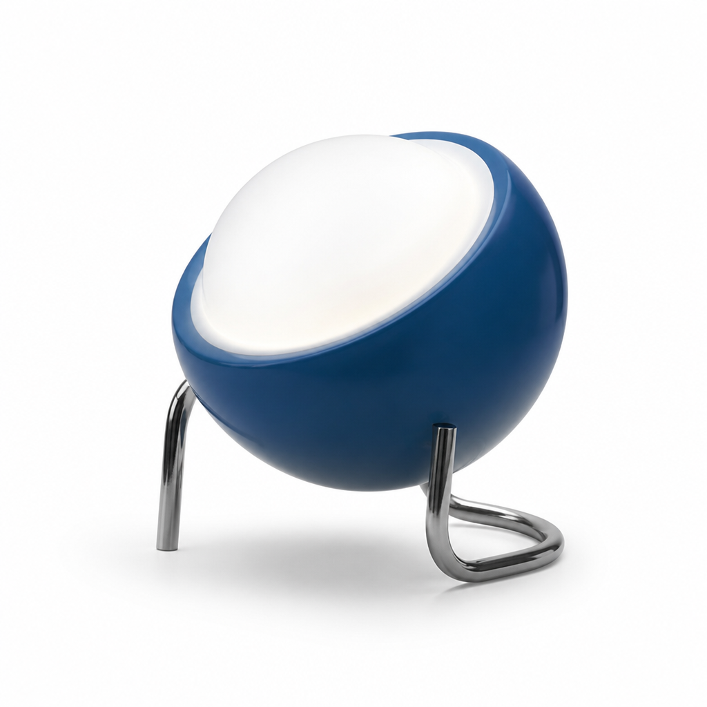 Soft Warm LED Retro Glass & Metal Table Lamp