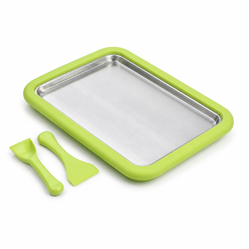 Manual Stainless Steel Mini Ice Cream Roll Maker
