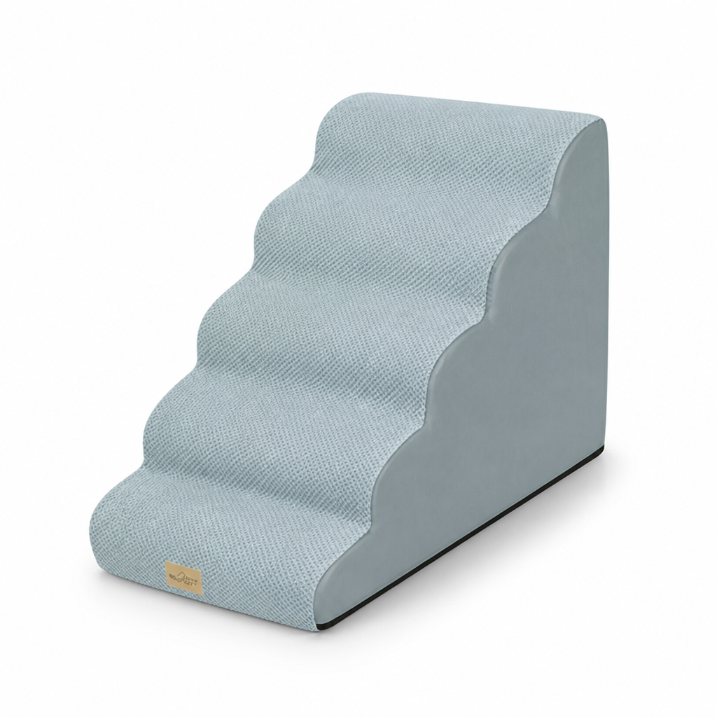 Non-Slip Polyester 5-Step Dog Stairs