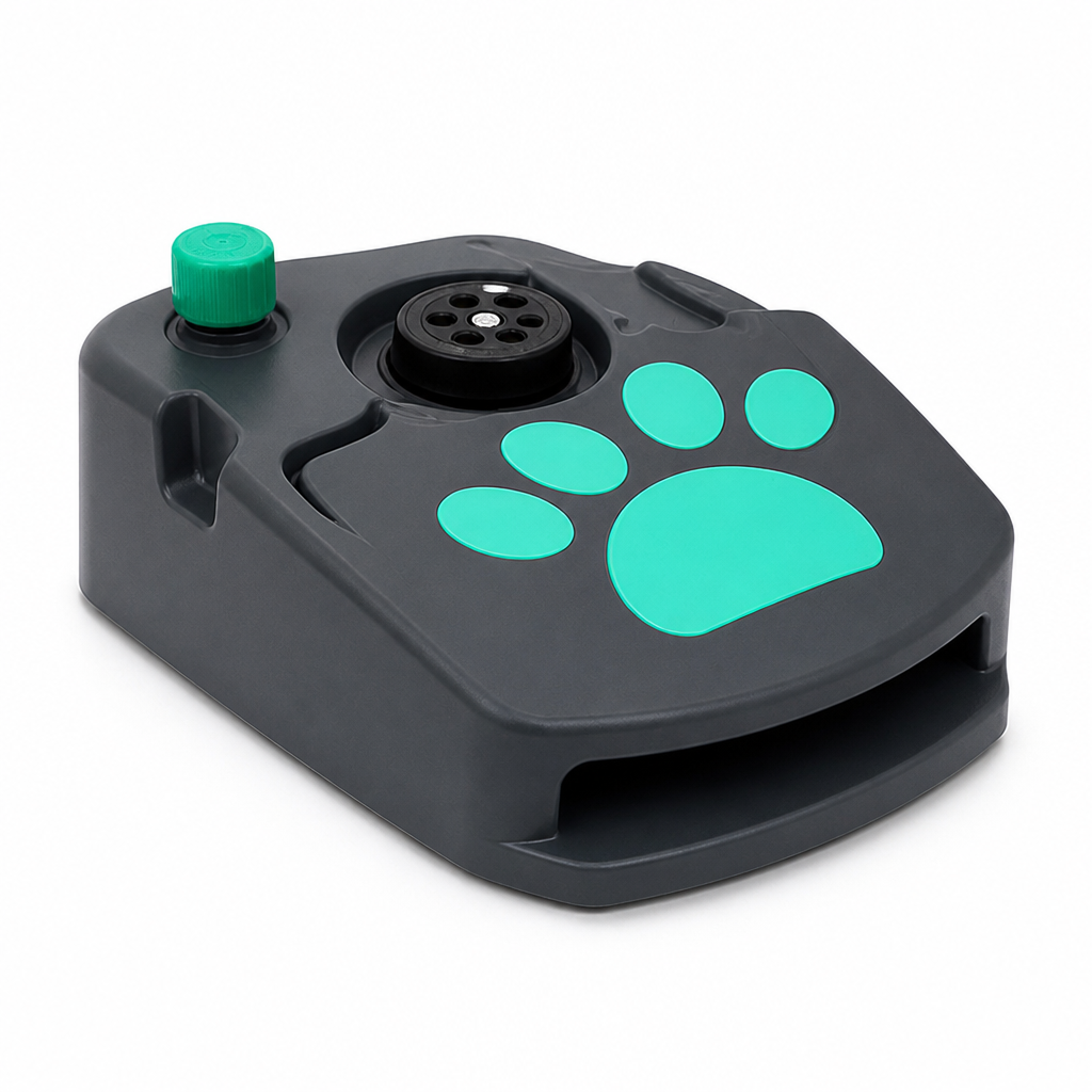 Paw-Activated Hose-Connected Battery-Free Dog Water Fountain