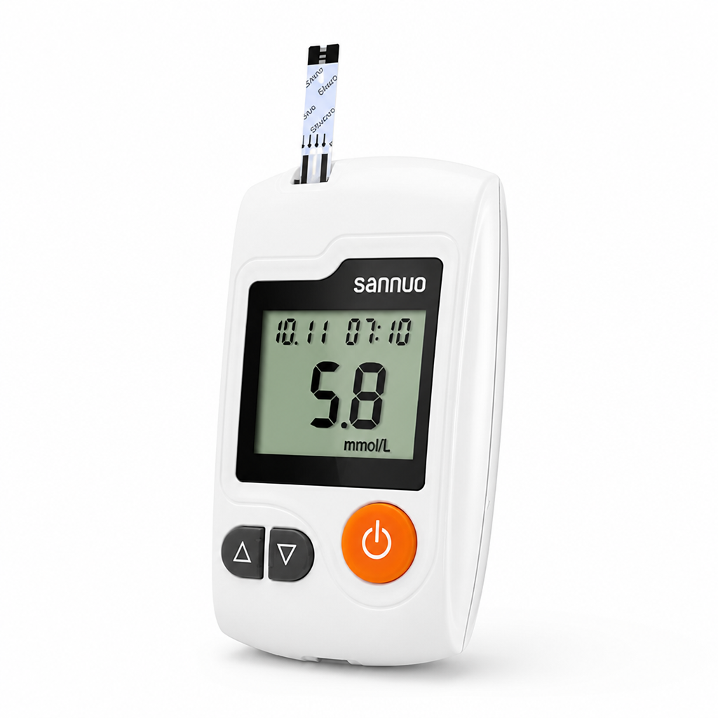 Fast & Accurate Portable Blood Glucose Meter (Includes 100 Test Strips)