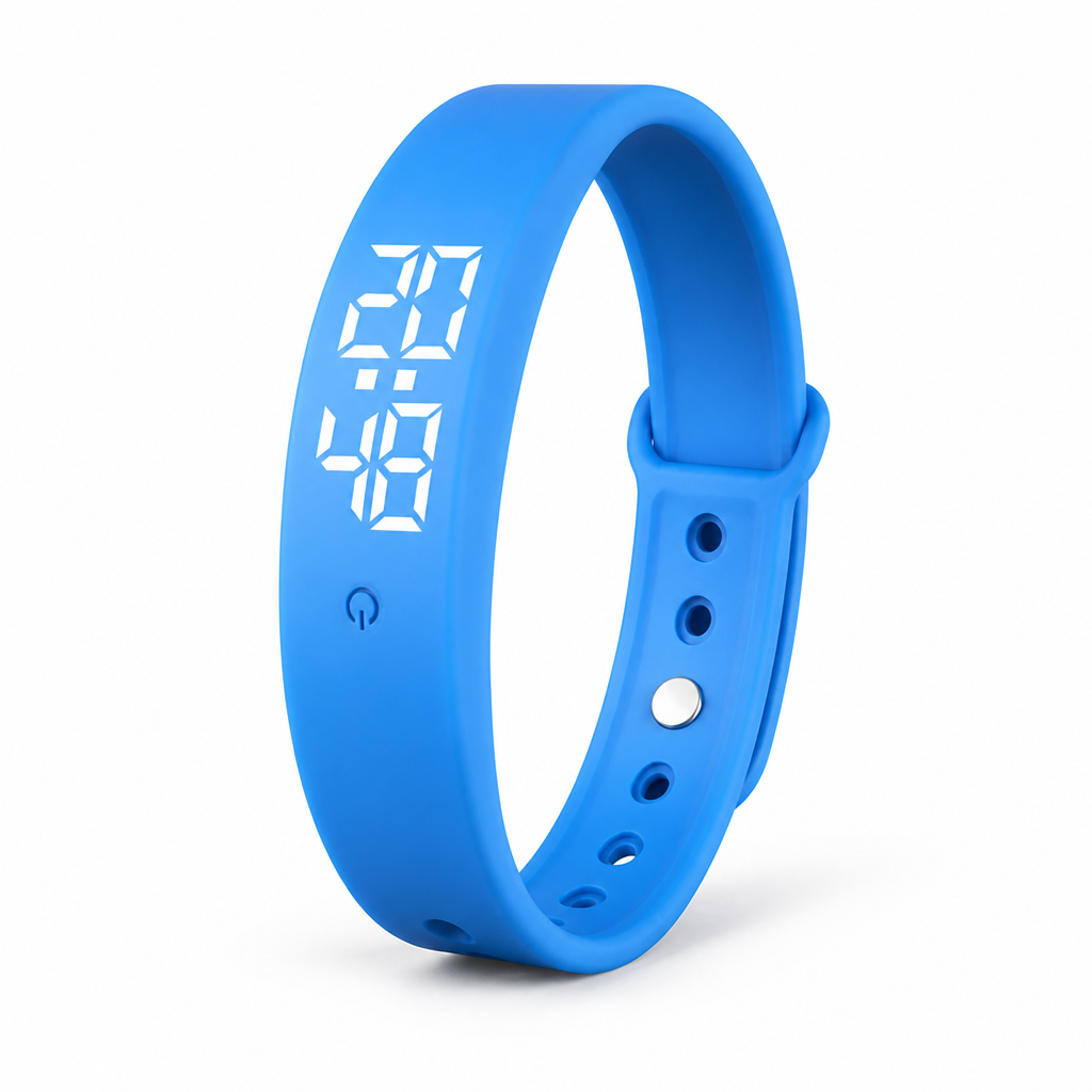 Waterproof Vibration & Temperature Tracking Smartwatch
