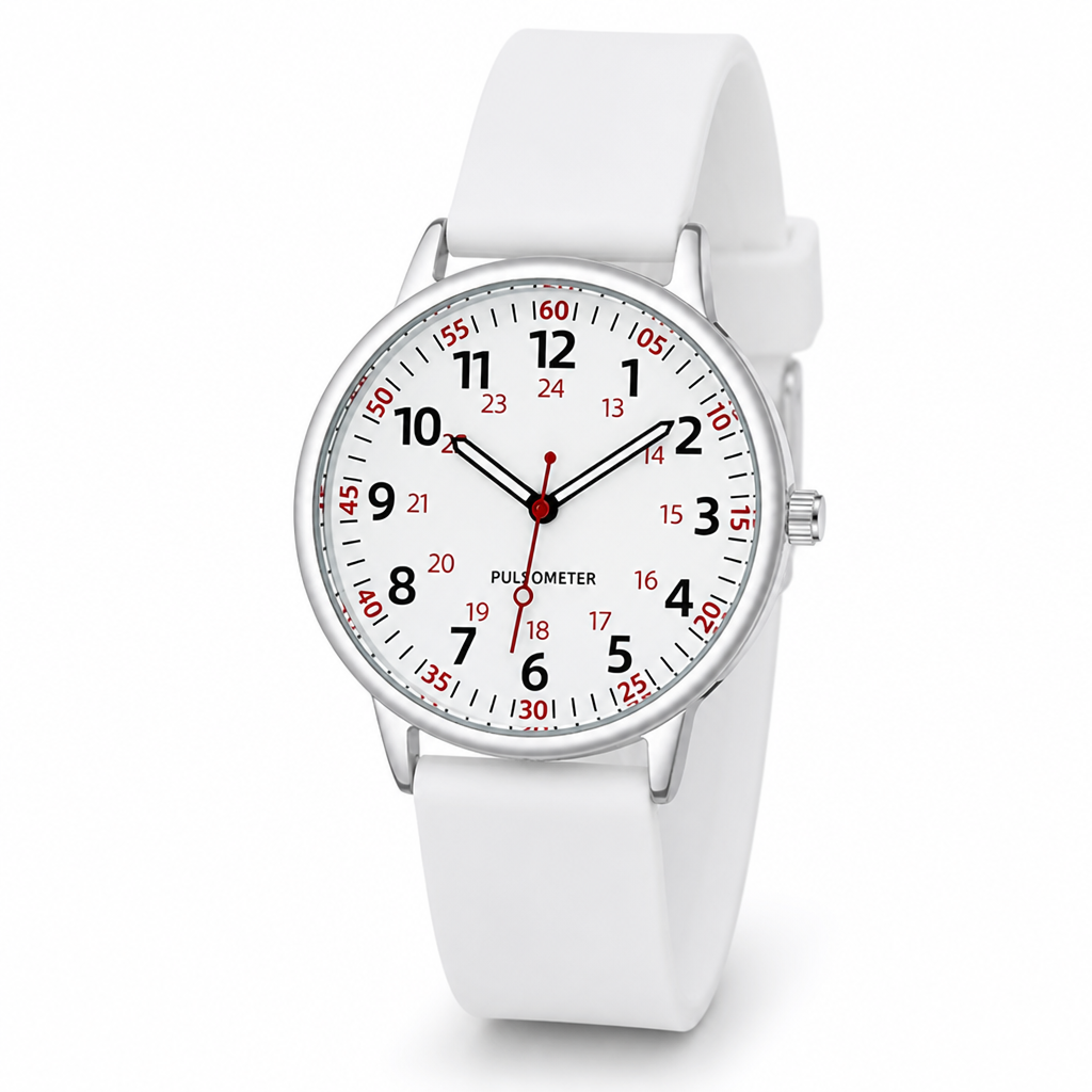 Waterproof Easy-To-Read Nurse Watch (Silicone Band)