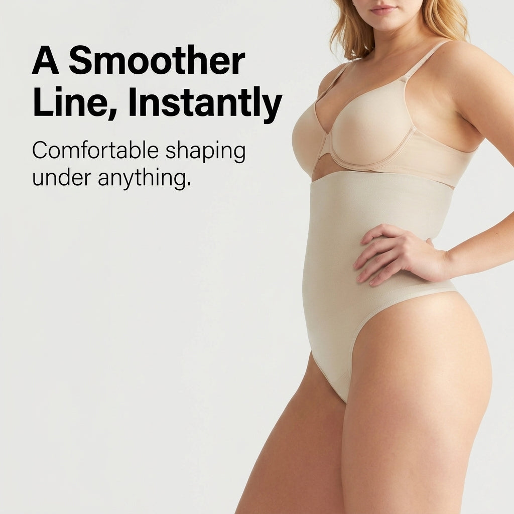 CurveCommand™ – High-Waisted Seamless Tummy-Control Shaping Brief