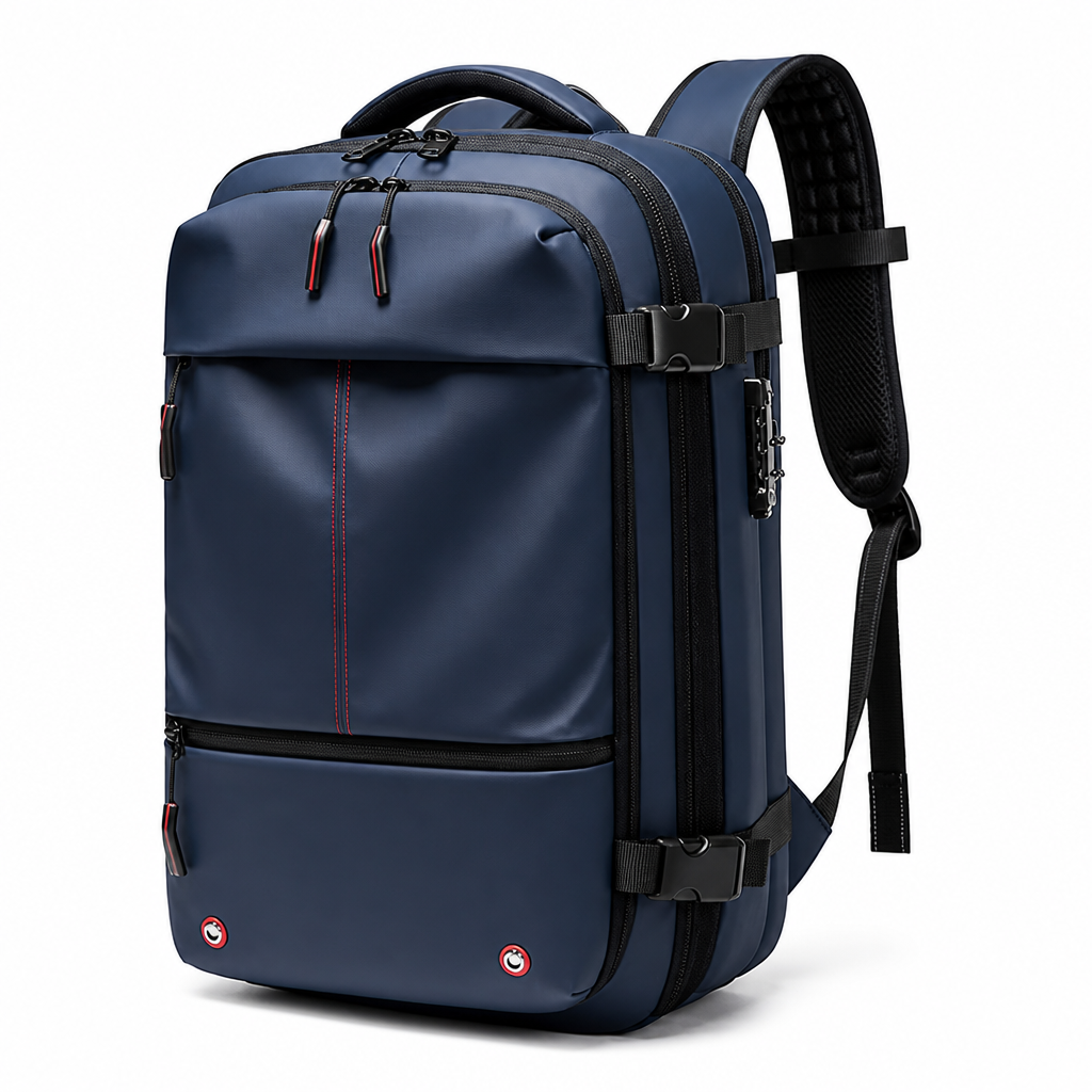 Expandable Vacuum-Compression Anti-Theft Backpack