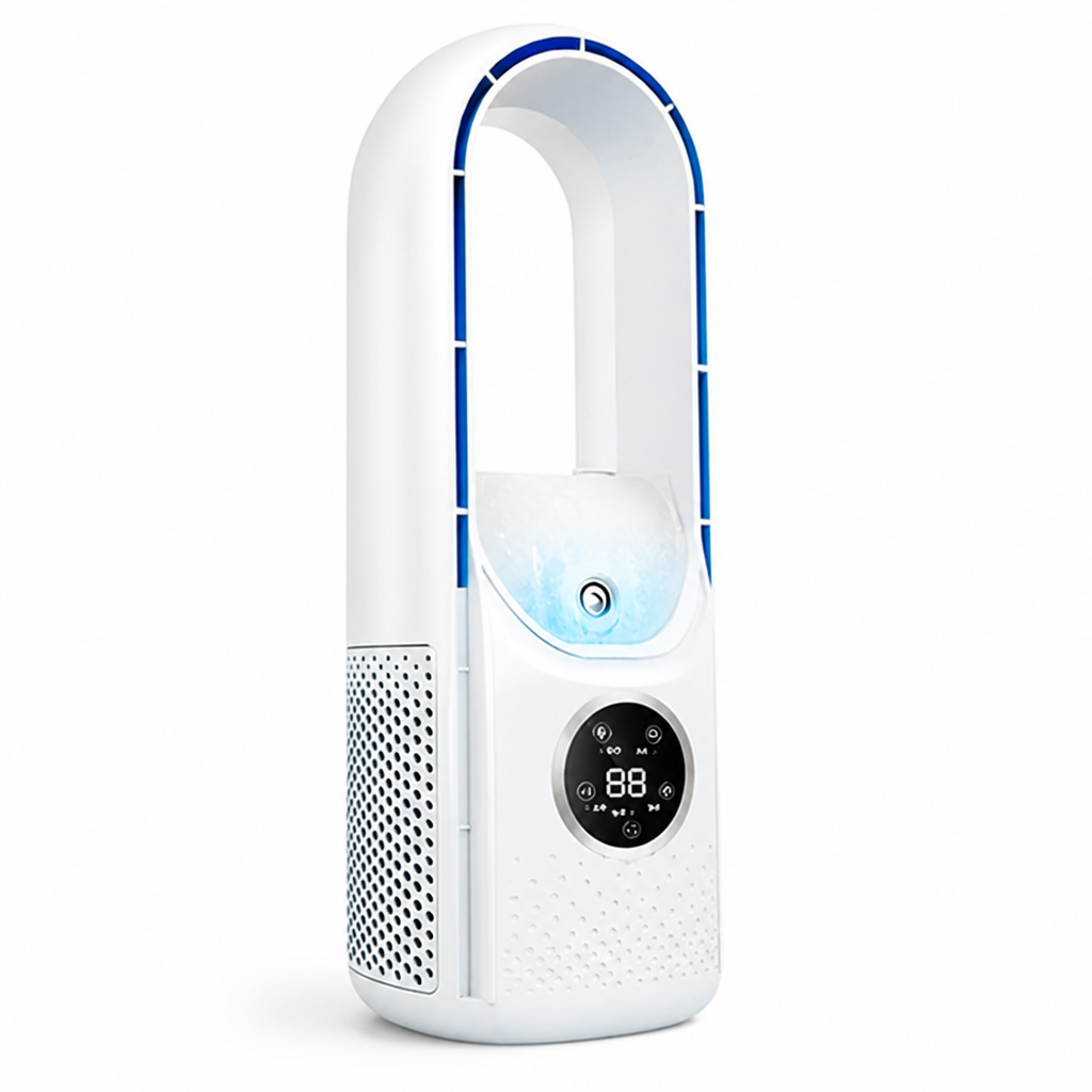 Bladeless Compact & Quiet Desk Air Cooler