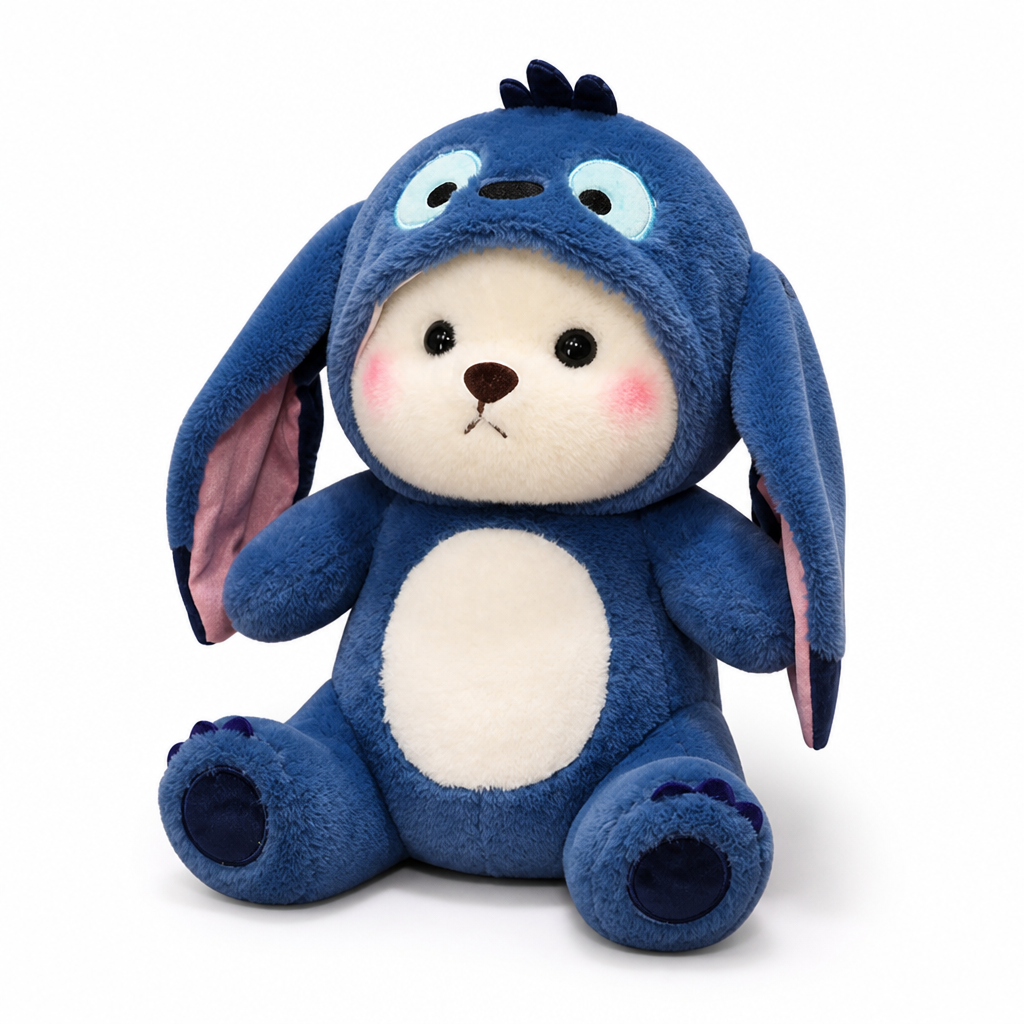 Soft Plush Hooded Bear Toy (Multiple Sizes)