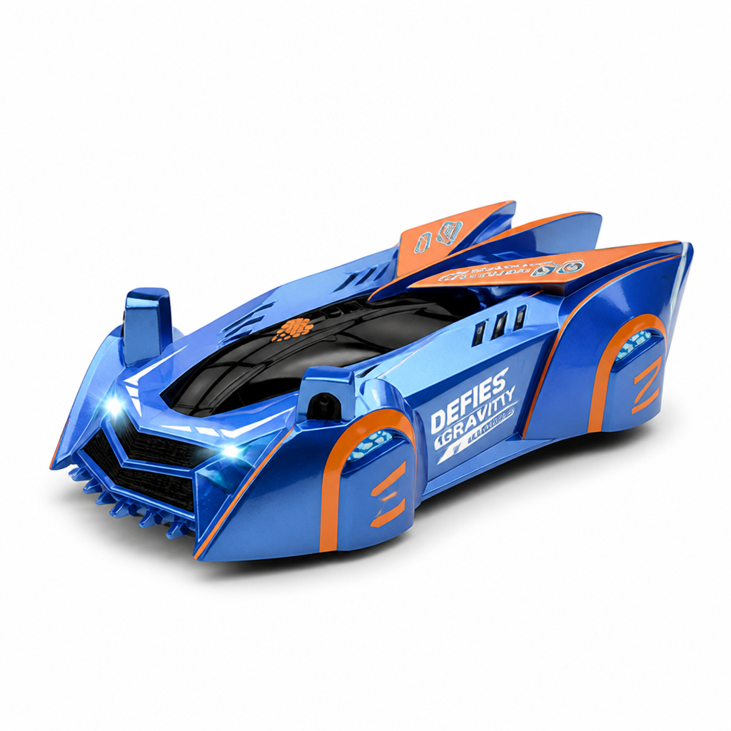 Laser-Controlled Wall-Climbing RC Car (USB-Rechargeable & LED Headlights)