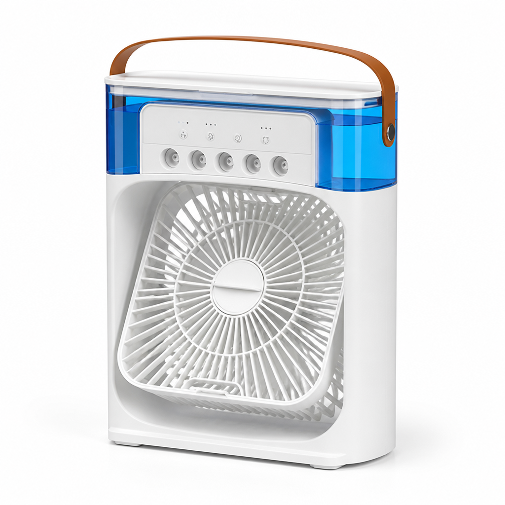 USB Rechargeable Cooling & Humidifying Fan