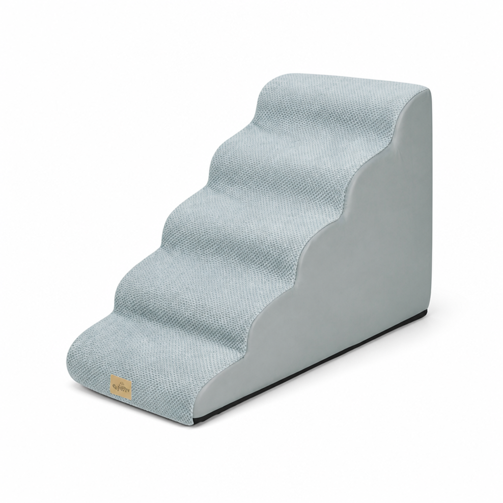 Non-Slip 5-Step Dog Stairs & Ramp