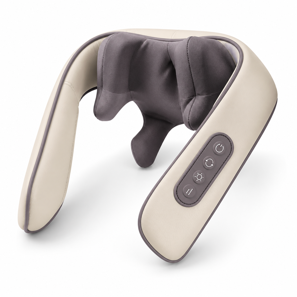 Cordless Heated 5D Neck & Shoulder Massager (Type-C Rechargeable)