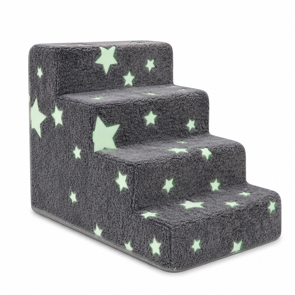 Joint-Friendly Foam Non-Slip Dog Stairs (4-Step)