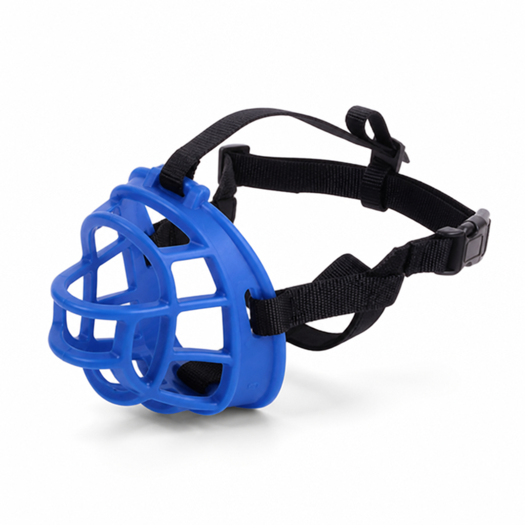 Breathable Flexible Silicone Dog Muzzle (Adjustable Straps)