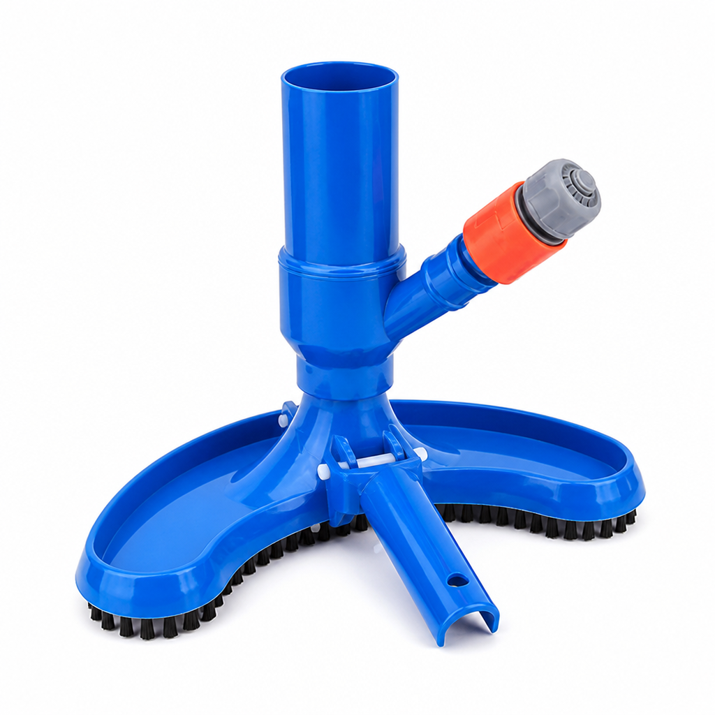 Quick-Connect Hose & Lightweight ABS Pool Vacuum Kit (25cm Head)