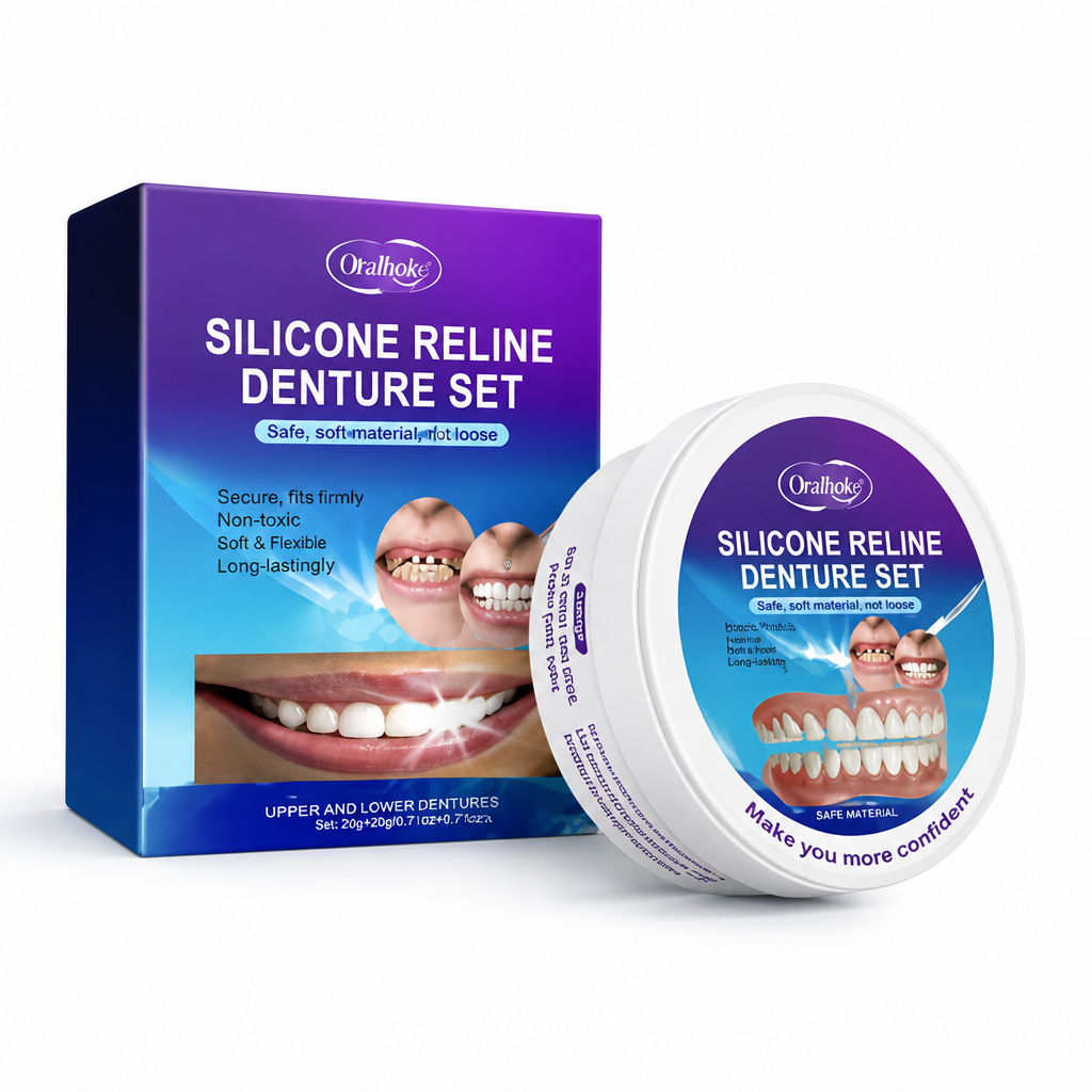 3D Bionic Bright White Clip-On Veneer Teeth (Adjustable Upper & Lower)