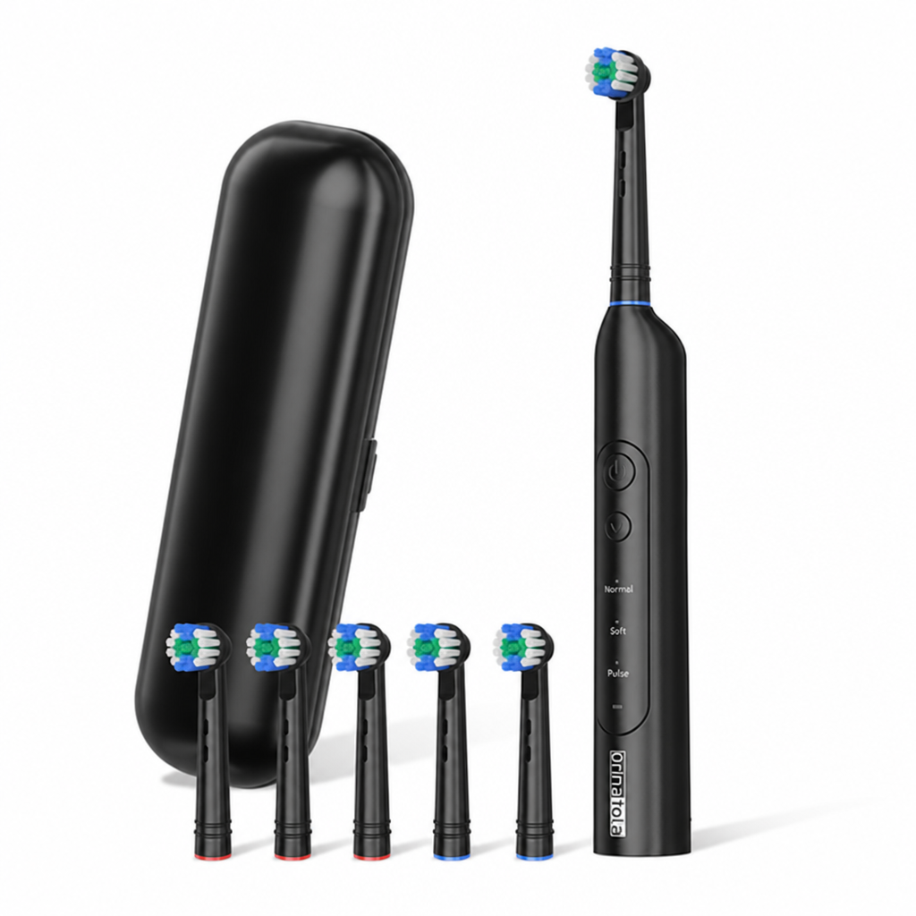 Multi-Mode Electric Toothbrush with USB-C Charging – Interchangeable Brush Heads