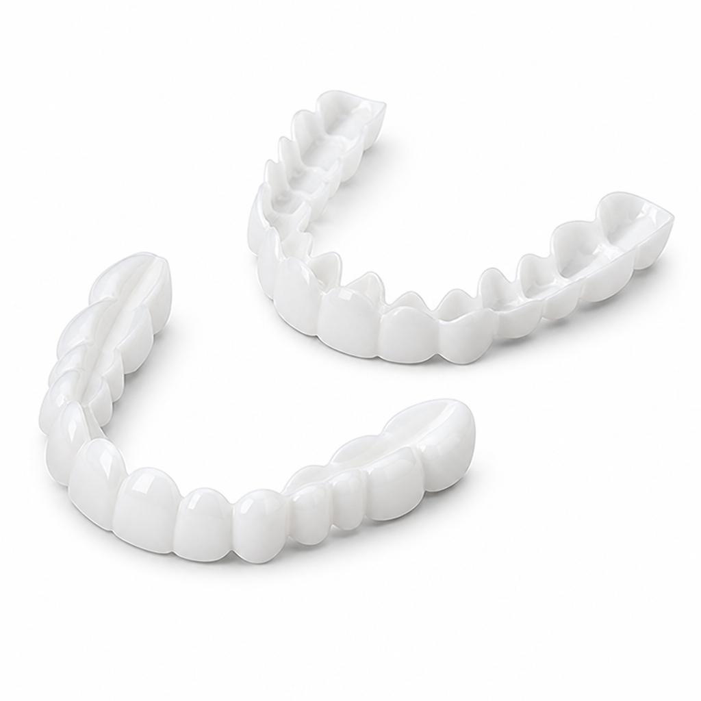 Natural-Looking Removable & Reusable Tooth Covers (Upper & Lower Set)