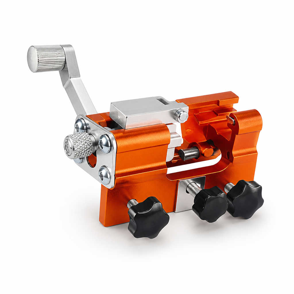 Precise 30° Hand-Crank Chainsaw Sharpener