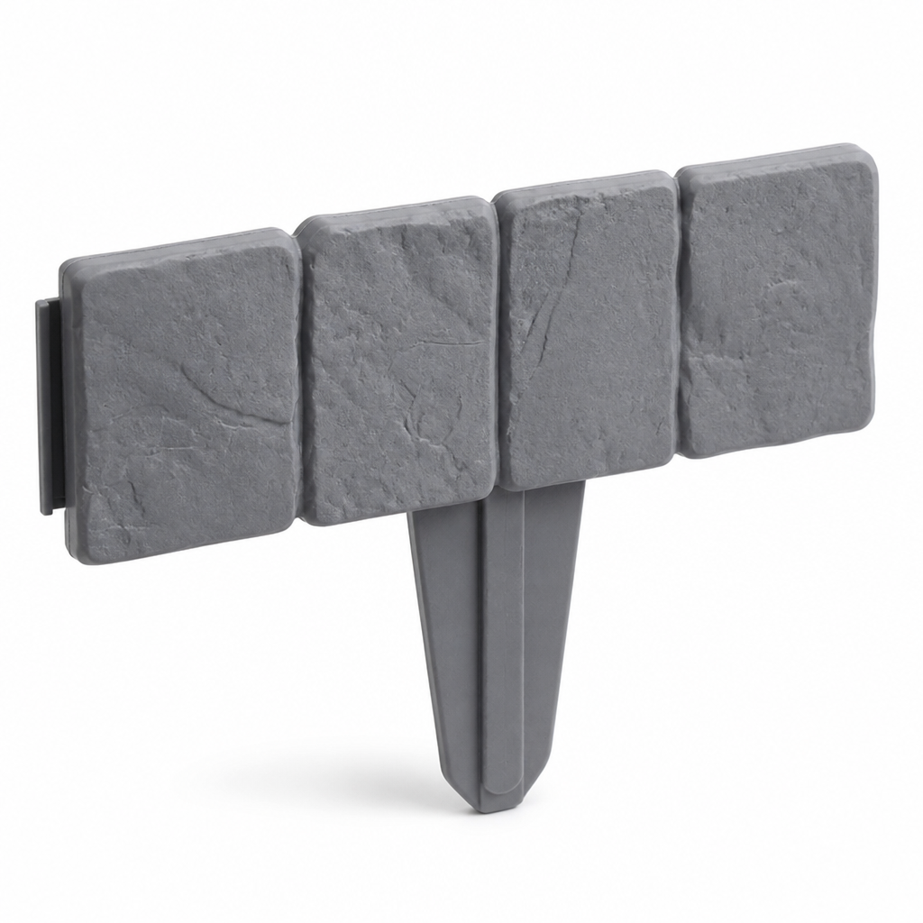 Stone-Look Tool-Free Snap Garden Bed Edging