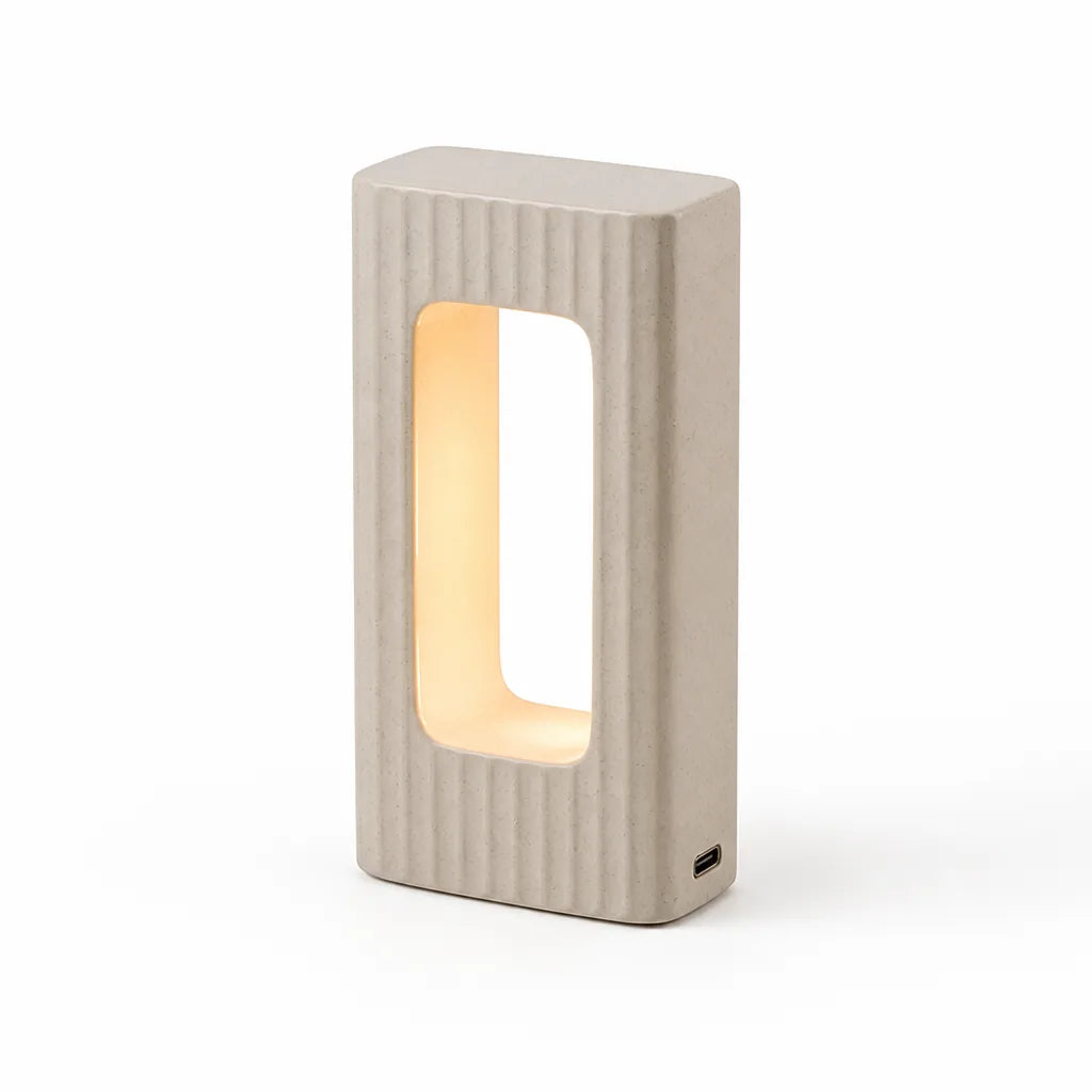 USB-Powered Solid Wood LED Table Lamp
