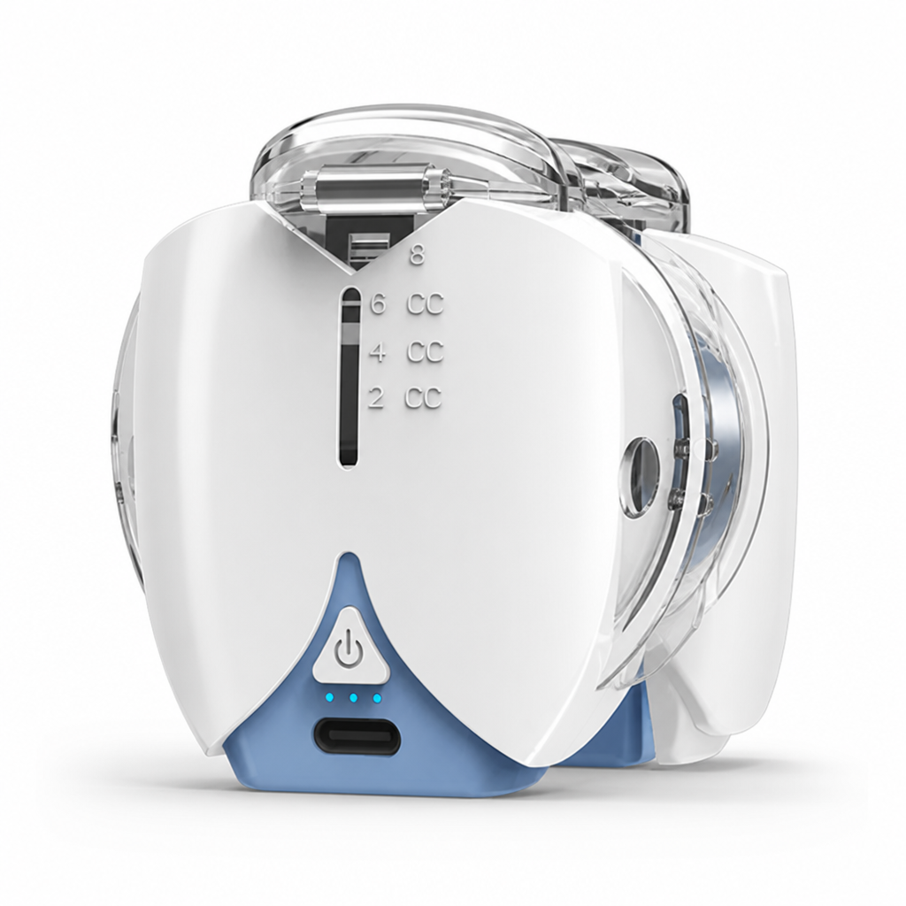 Quiet USB-Powered Mesh Nebulizer (Includes Adult & Child Masks)