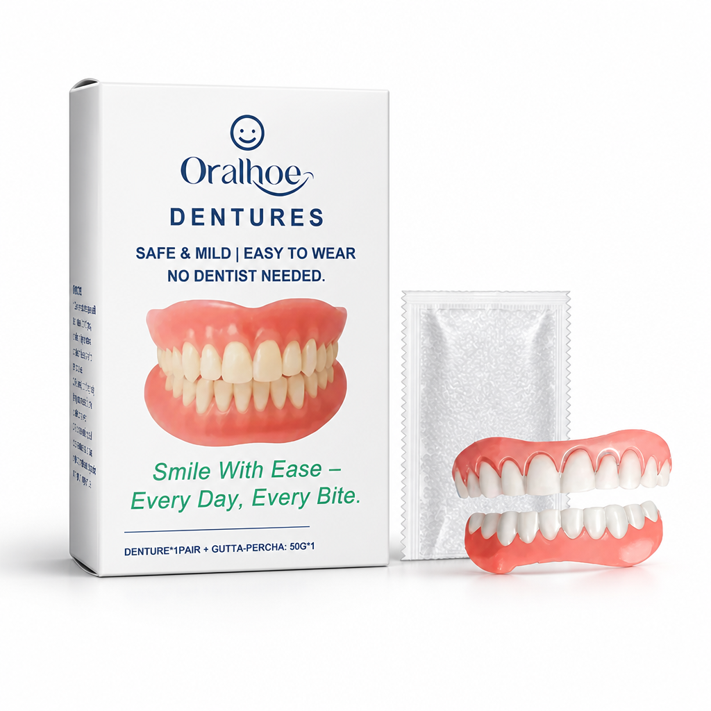 Soft Silicone Natural-Looking Temporary Denture Kit