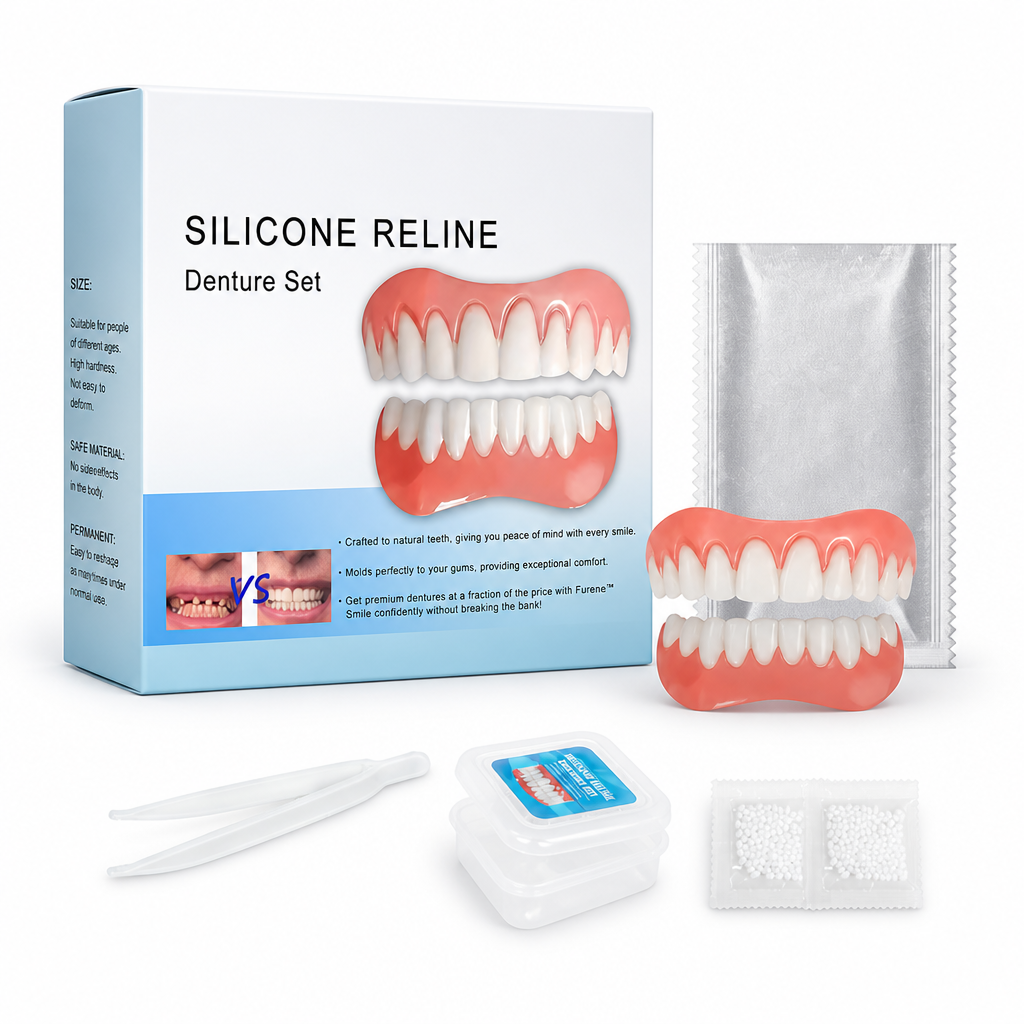 Moldable Boil-and-Bite Silicone Dentures