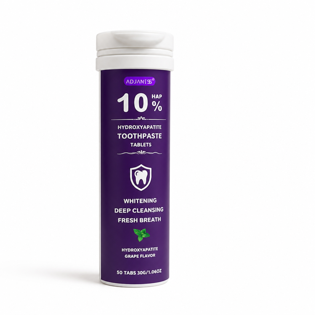 Hydroxyapatite & Niacinamide Teeth Whitening Tablets (Grape, 50 Tabs)