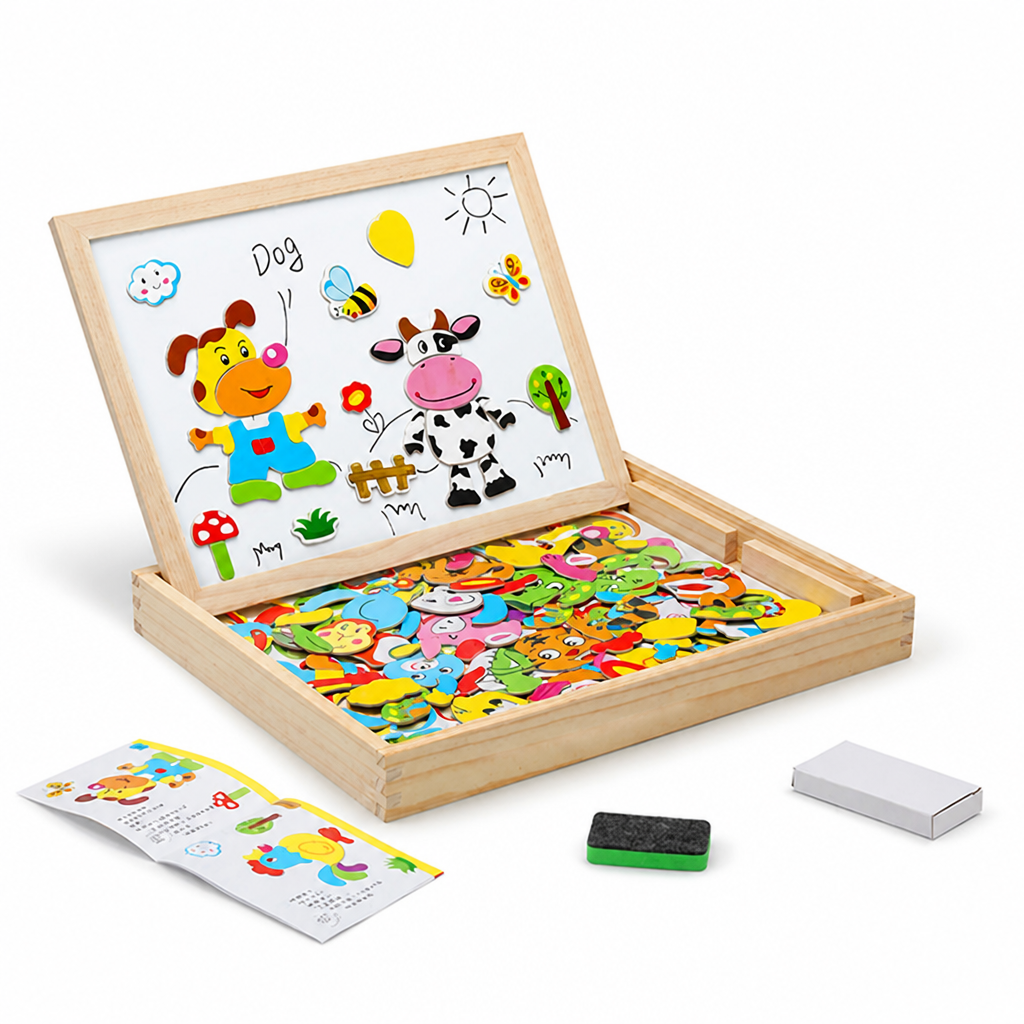 Montessori-Inspired 2-in-1 Erasable Drawing Board