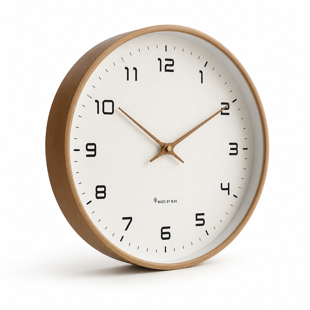 Silent Solid Wood Wall Clock