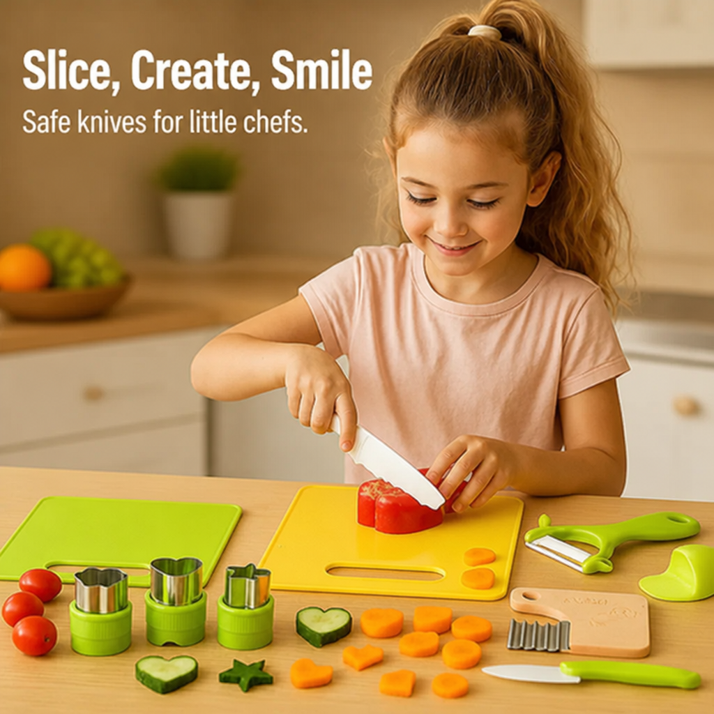 CuddleSlice™ Kitchen Set — Ignite Your Child’s Confidence and Joy in Every Safe Slice