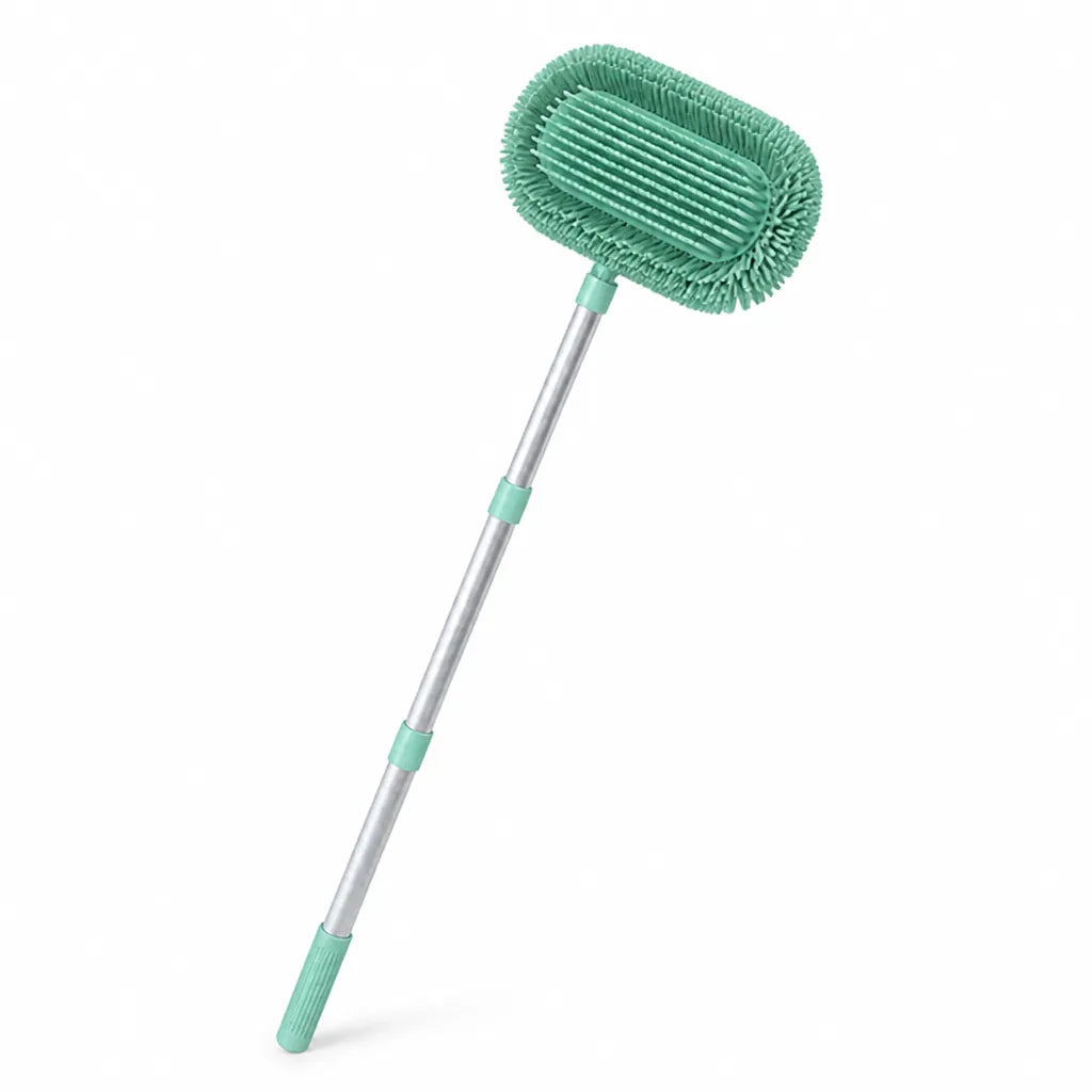 Telescopic Aluminum Handle Car Wash Mop with Microfiber Head (22.8–45.3 in)