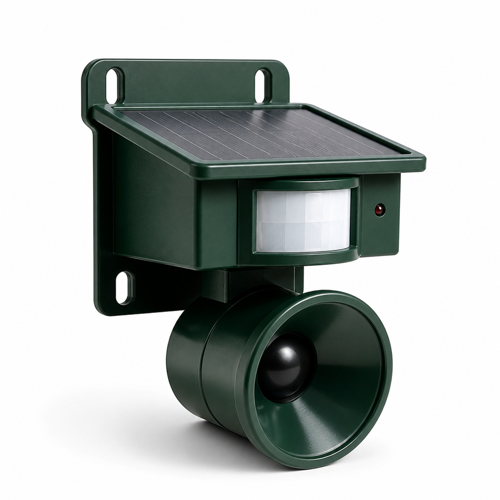 Solar-Powered PIR Motion Animal-Friendly Bird Deterrent