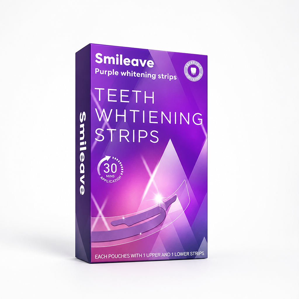 Peroxide-Free & Gentle Teeth Whitening Strips (30-Min Wear)