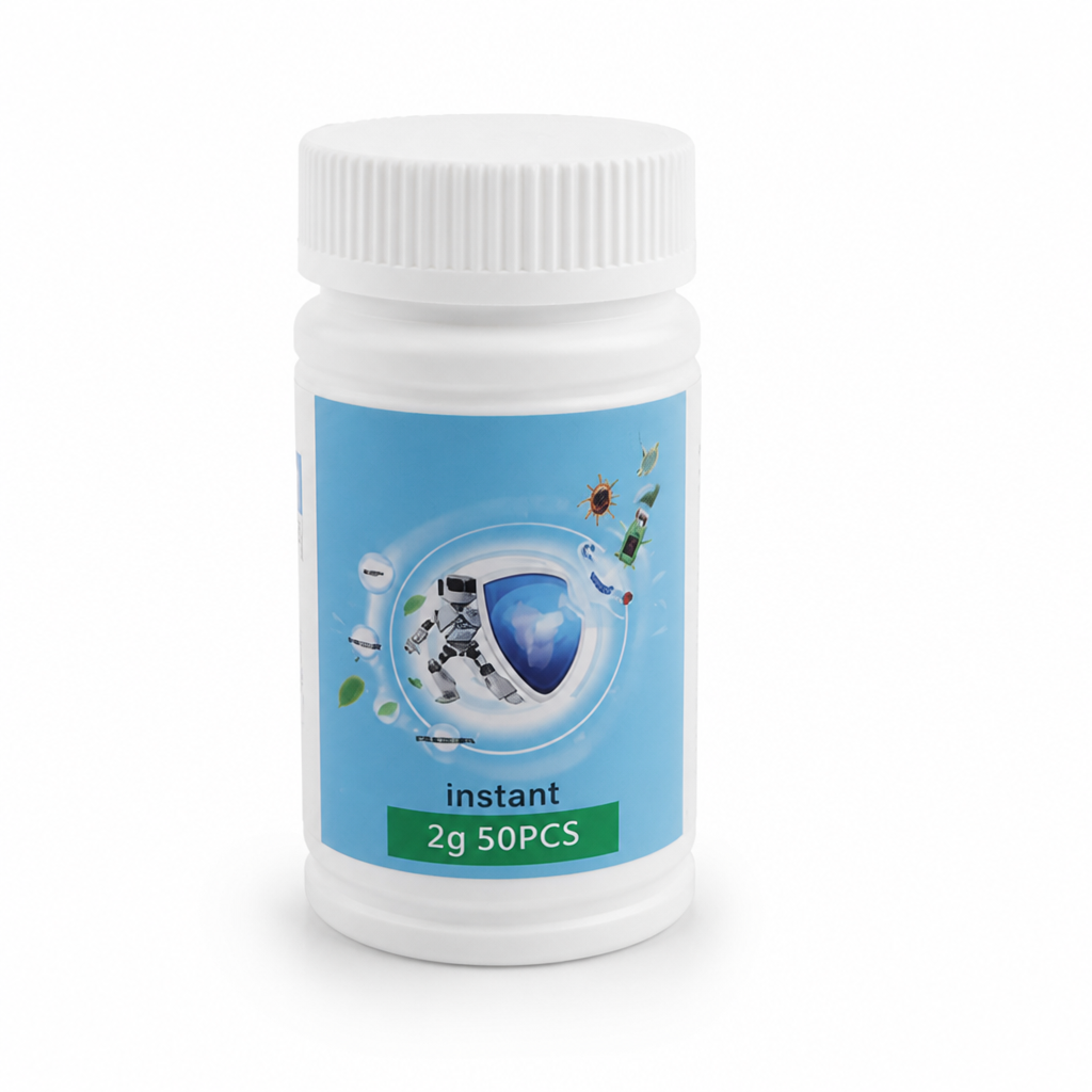 Sunlight-Stabilized Fast-Dissolving Chlorine Tablets (50-Pack)
