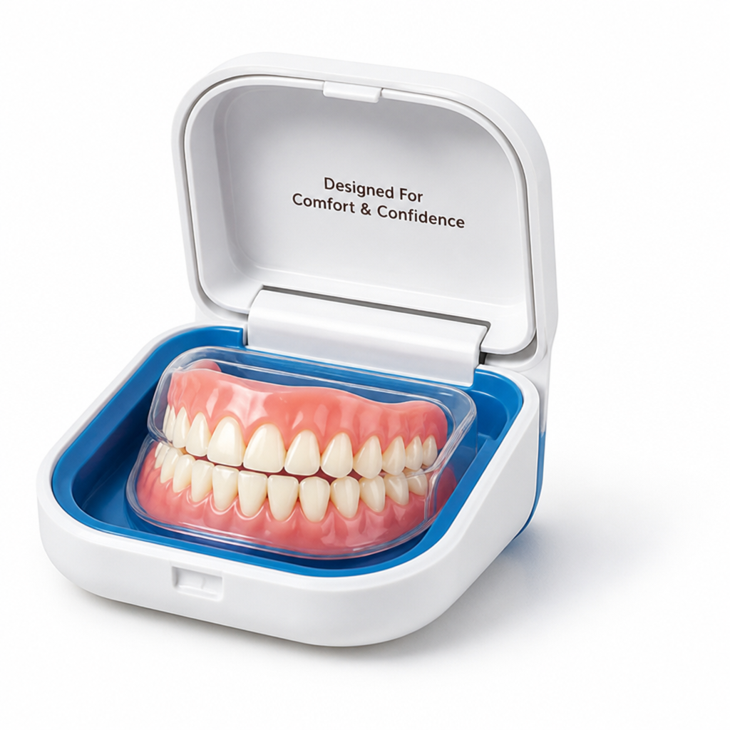 Adjustable Fit & Reusable Silicone Denture Set