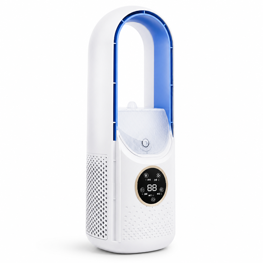 Bladeless Portable Whisper-Quiet Air Cooling Fan