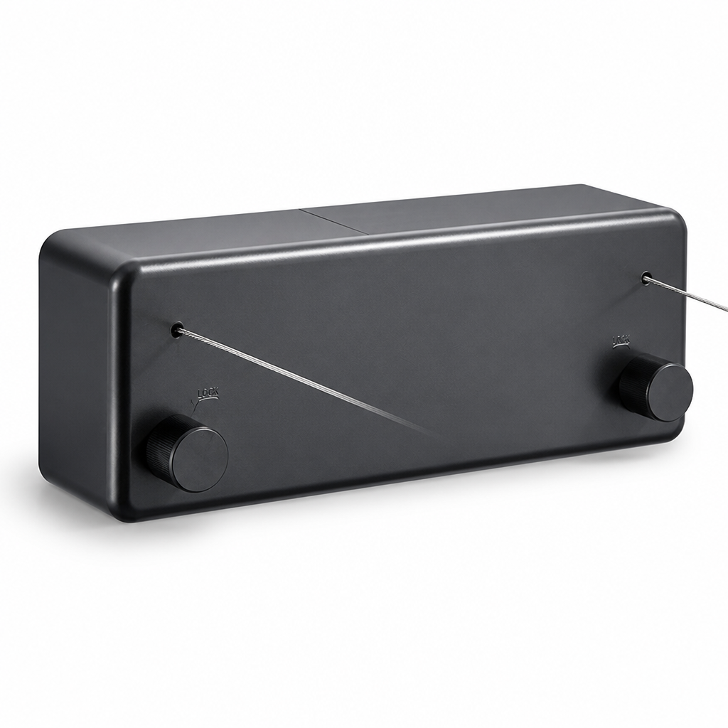 Invisible Retractable Stainless Steel Clothesline (Dual Line)