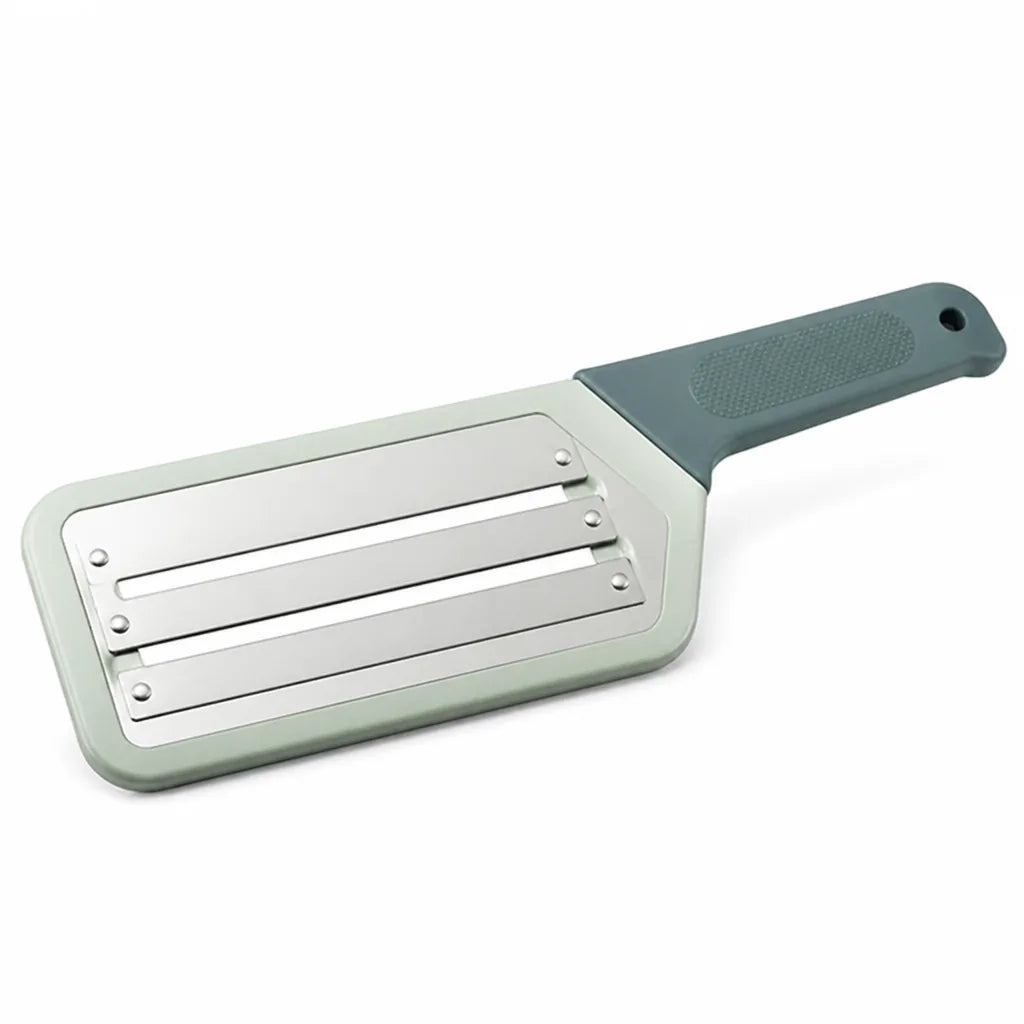 Textured Handle Vegetable Cutter With Stainless Steel Blades