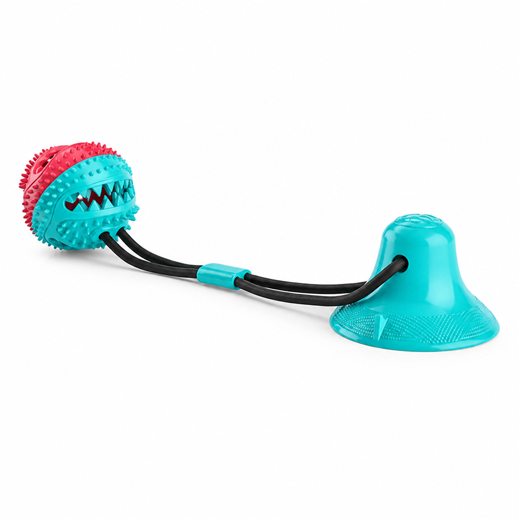 Suction-Cup Treat-Dispensing Dog Toy